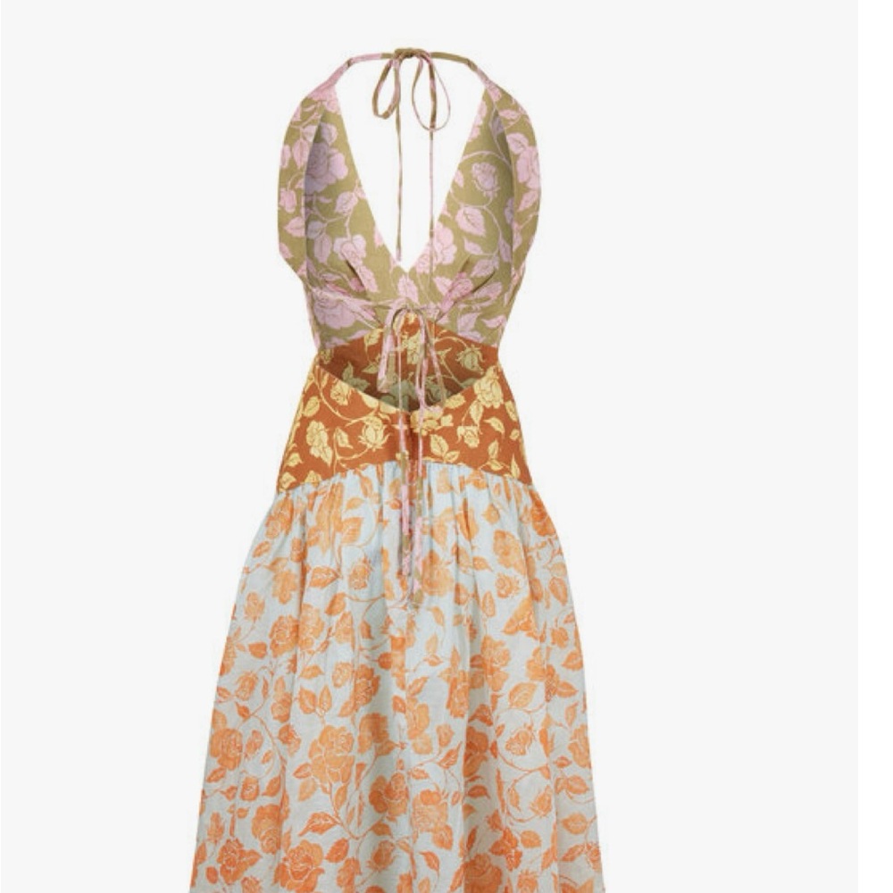 Zimmerman lovestruck multicolor linen Floral Maxi Dress - Picture 5 of 11